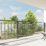 Vidaxl transparent tarpaulin with sail rings 1x8 m PVC