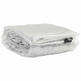 Vidaxl transparent tarpaulin with sail rings 2x6 m PVC