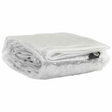 Vidaxl transparent tarpaulin with sail rings 3x4 m PVC