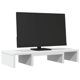 Vidaxl monitor Standard nastavljiv 60x24x10,5 cm predelana lesena bela