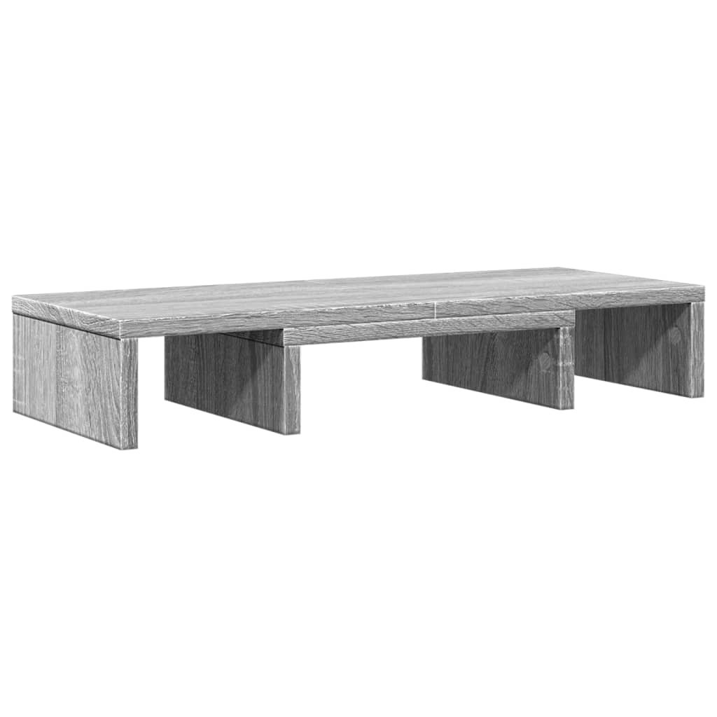 Vidaxl Monitor Standard Justerbar 60x24x10,5 cm trægrå sonoma