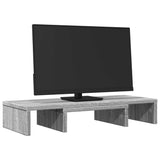 Vidaxl Monitor Standard Justerbar 60x24x10,5 cm trægrå sonoma