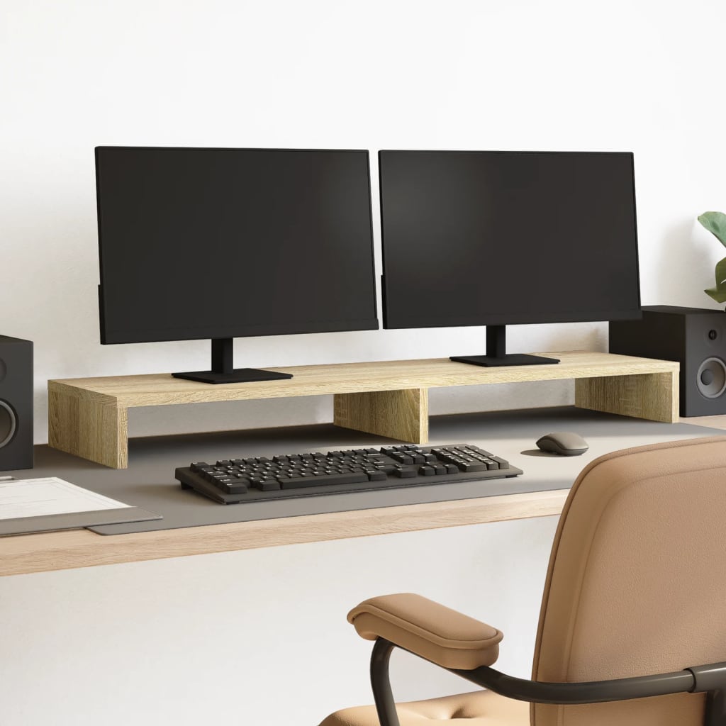 Vidaxl Monitor Standard 100x27x10 cm Oak in legno elaborato colorato