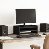 Vidaxl Monitor Stand 42x24x16 cm behandlet træ sort