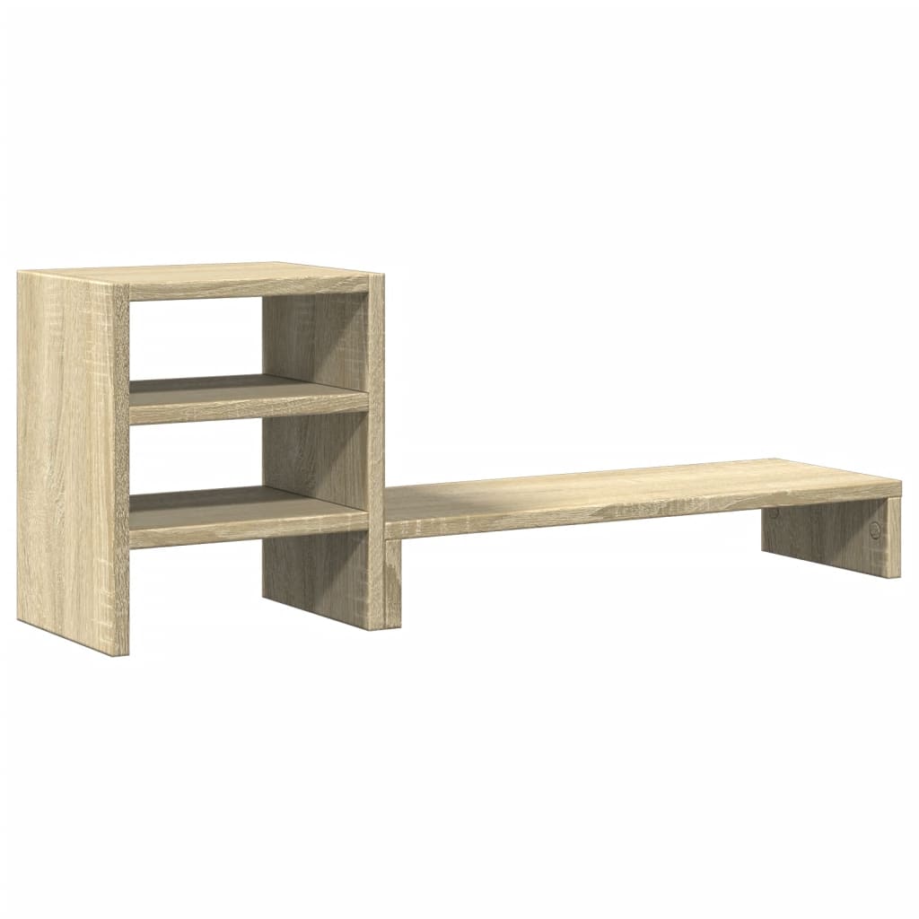 Vidaxl Monitor stojan se stolním organizátorem zpracovaným dřevem Sonoma Oak