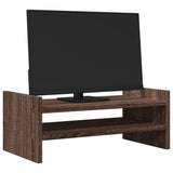 Vidaxl Monitor Standard 50x27x20 cm forarbejdet træbrun eg farvet