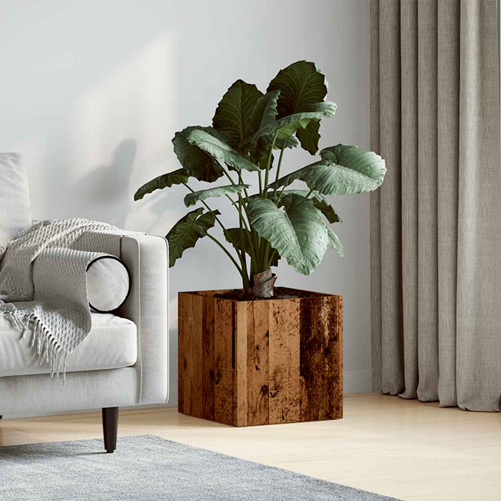 Vidaxl Planter Big 40x40x40 cm Bois transformé Old Wood coloré