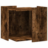 Vidaxl Cattenbakkast 53x53x51 cm Lastno dimljeni hrast iz lesa