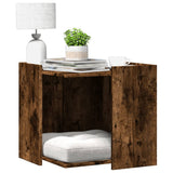 Vidaxl Cattenbakkast 53x53x51 cm Lastno dimljeni hrast iz lesa