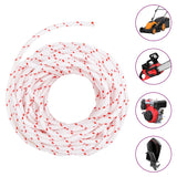 VidaXL Trekkoord Start cord white and red Ø4 mm 10 m nylon