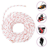 VidaXL Trekkoord Start cord white and red Ø6 mm 10 m nylon