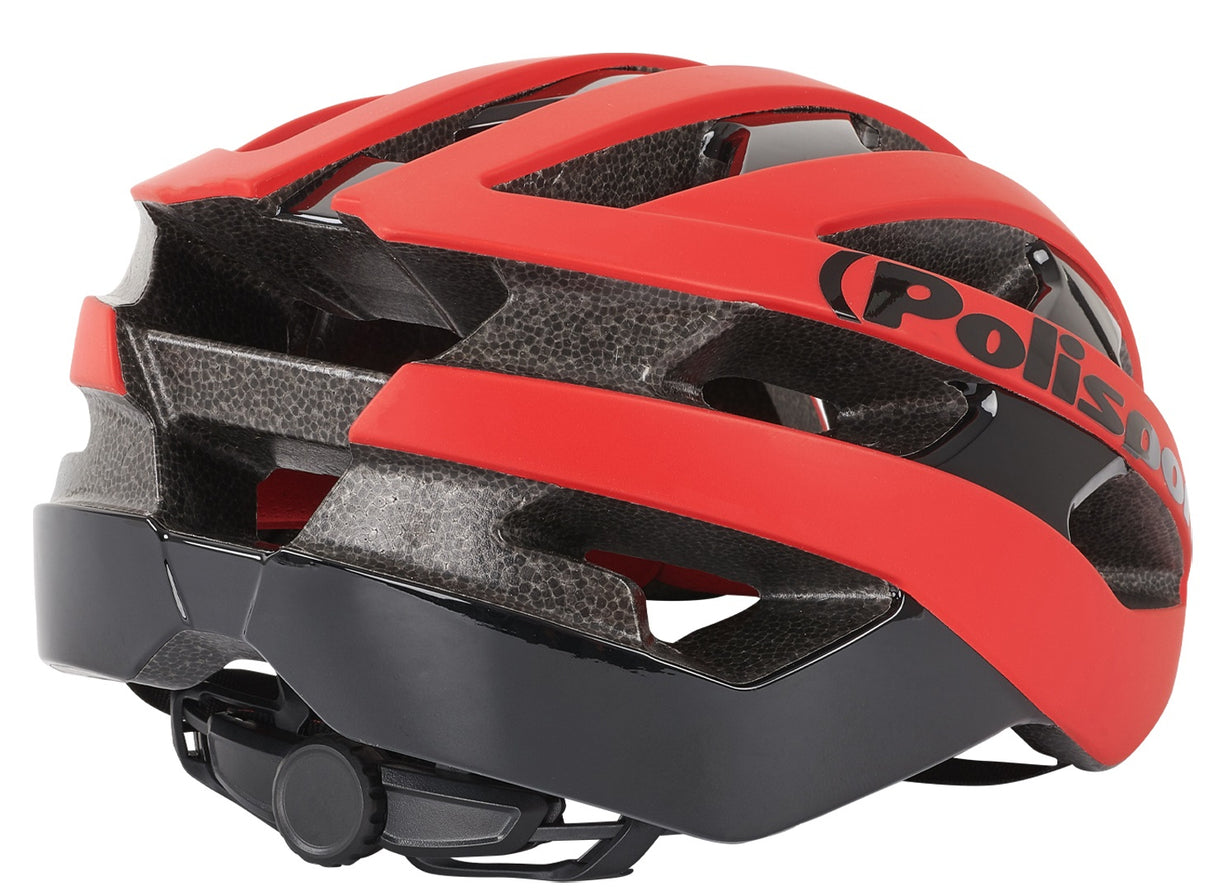 Polisport Light Pro bicycle helmet L 58-62CM Matt Red Black