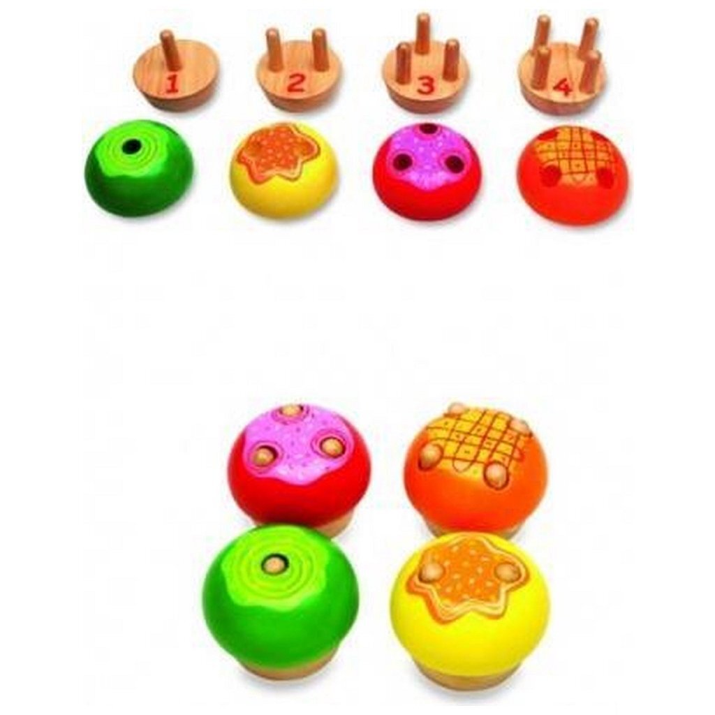 Pintoy P07511 Dřevěný dort puzzle