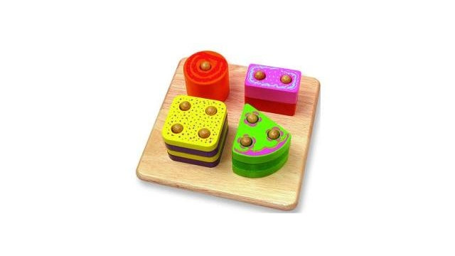 Pintoy Wooden Tel And Form Puzzle