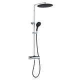 EISL Head shower set with thermostat tap grande vita chrome black