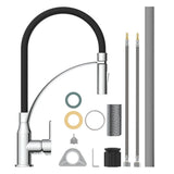 Eisl Eisl kitchen mixer with Soft-Touch output Carneo black chrome-colored
