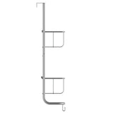 Rack da parete eisl 30.5x13x62 cm tappetino argento