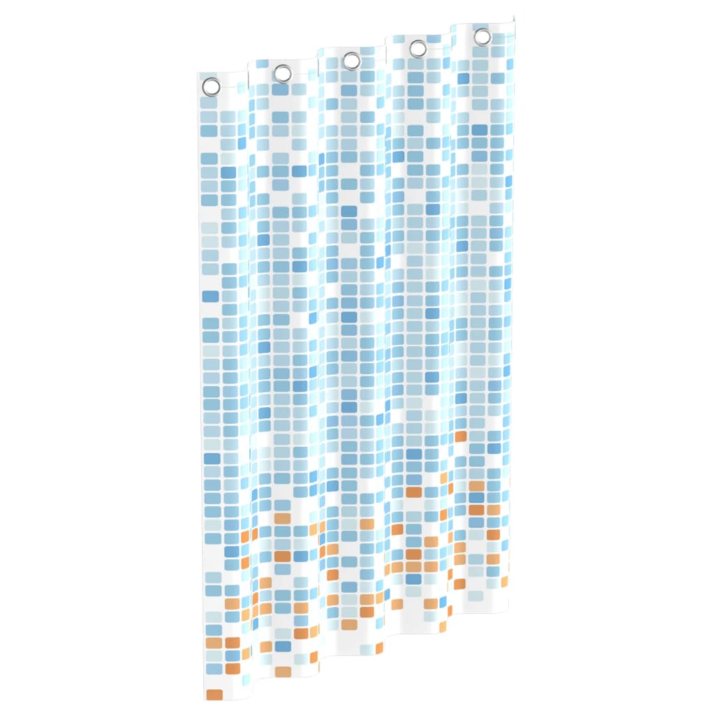 Tervato per doccia Eisl con mosaico 200x180x0,2 cm blu e arancione