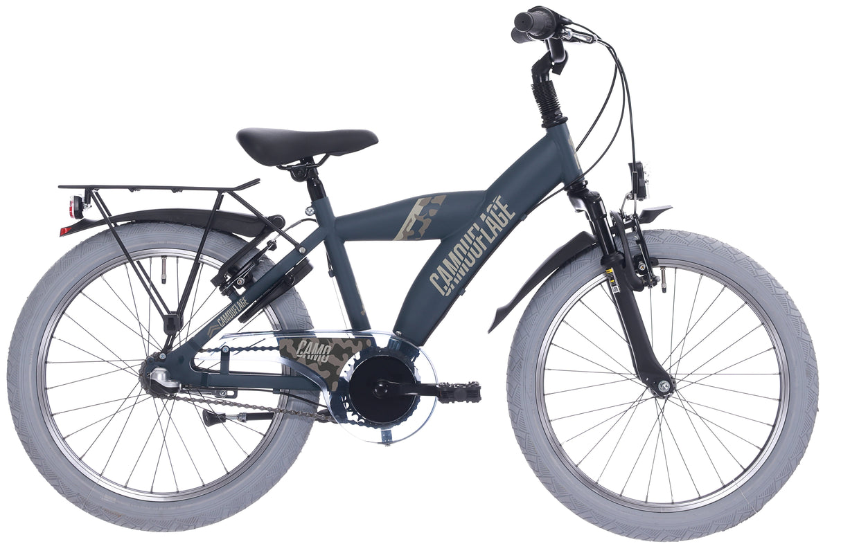 Bikefun Kinderbike 20 Fahrrad Spaß Tarnung mit Shimano Nexus 3 - Matt Dark Green