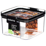 Sistema Stock Box Tritan Square 460 ml przezroczysty czarny