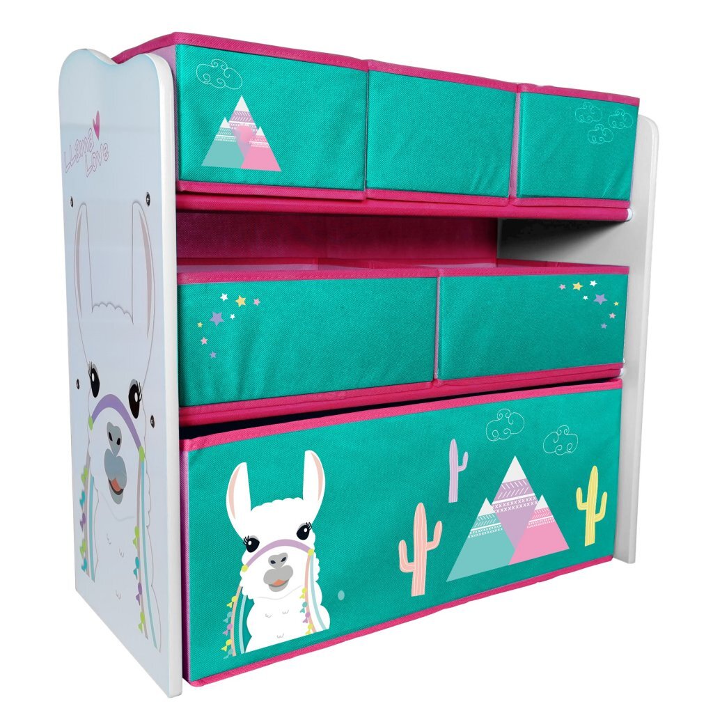 Lama wooden toy storage cupboard