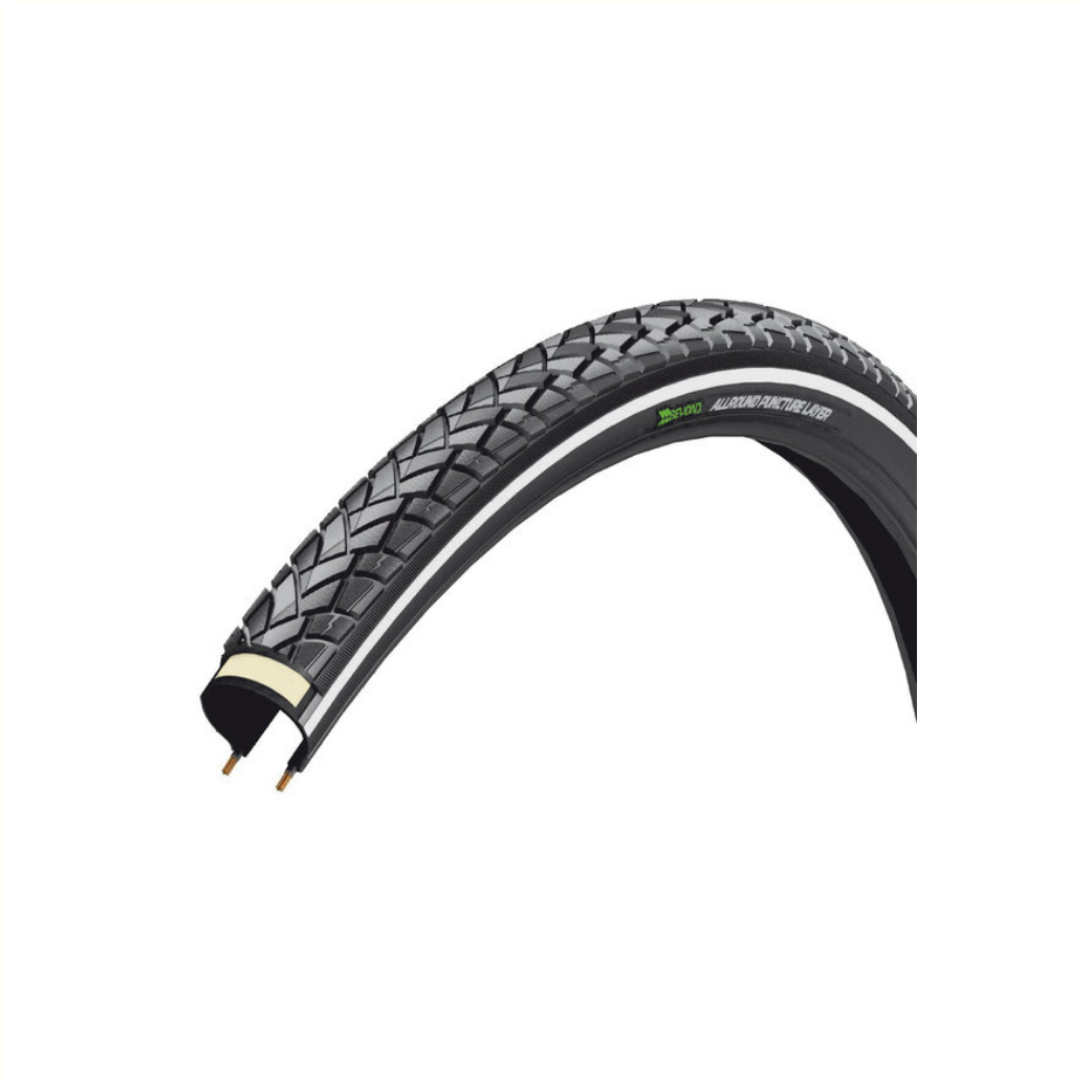 3m buitenbandbeyond by-101 (m anti-lek laag) kleur:zwart met reflectie maat: 28x1.75 etrto 47-622