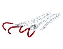 Set hanging hooks with chain plasticized
