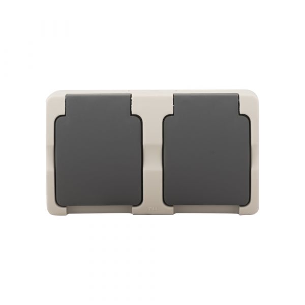 AC Socket 2 x Waasserdicht
