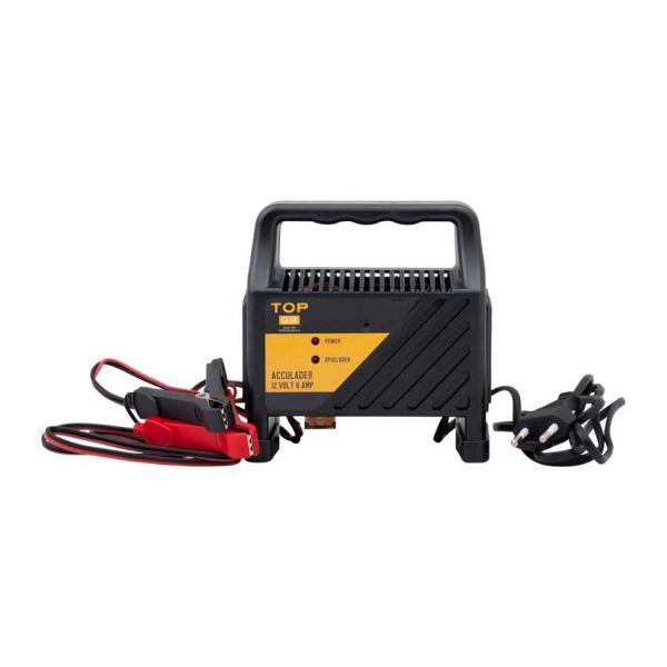 AC batterilader 12 volt, 6 ampère