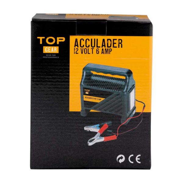 AC batterilader 12 volt, 6 ampère