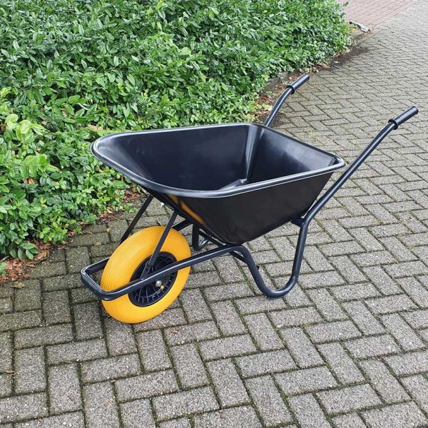 Contenitore nero in plastica nero a carriola 85 litri HQ Anti-Lek