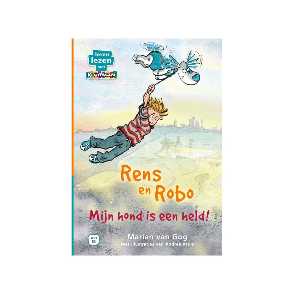 Grunnleggende bok Avi E3 Lære å lese med Kluitman Rens og Robo My Dog Is A Hero