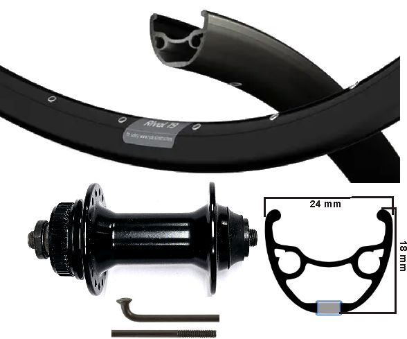 KGS přední kolo 28 palců (622) RIM + SPAAK ZW Centerlock