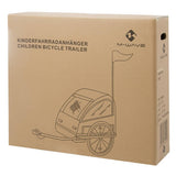 M -Wellen -Kinderfahrradanhänger - faltbar, 20 Räder, Reflektoren, Regenschutz, Blau