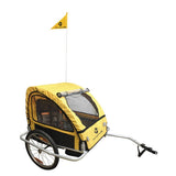 M -Wellen -Kinderfahrradanhänger - faltbar, 20 Räder, Reflektoren, Regenschutz, Blau
