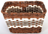 Volare geflochtener Wicker -Fahrradkorb groß