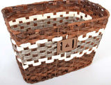 Volare geflochtener Wicker -Fahrradkorb groß