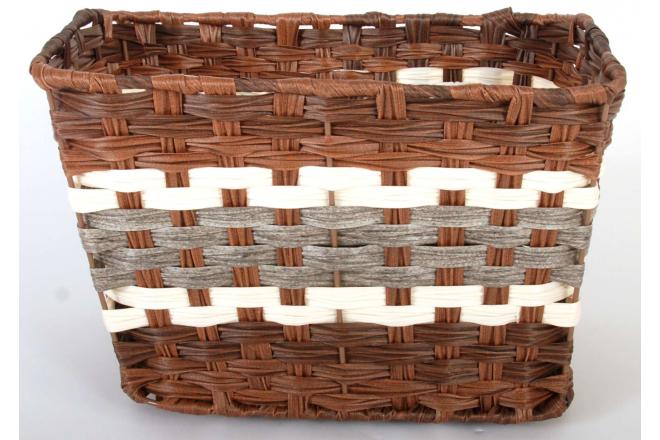Volare geflochtener Wicker -Fahrradkorb groß
