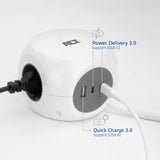 ACT Connectivity Socket Kubus mit 3 Sockets, 30W D.