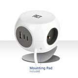 ACT Connectivity Socket Kubus mit 3 Sockets, 30W D.