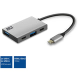 ACT CENTERNOSTI USB-C HUB 4-pristanišče z 2x USB-C in 2x USB-A