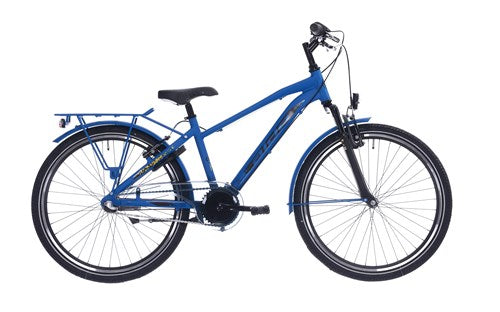 Aldo Picco da 24 pollici 2,0 Bicycle Alu 3V Matt Blue Yellow