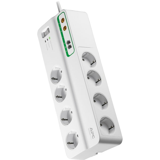 APC socket with surge protection 8x (+coax