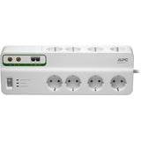 APC socket with surge protection 8x (+coax