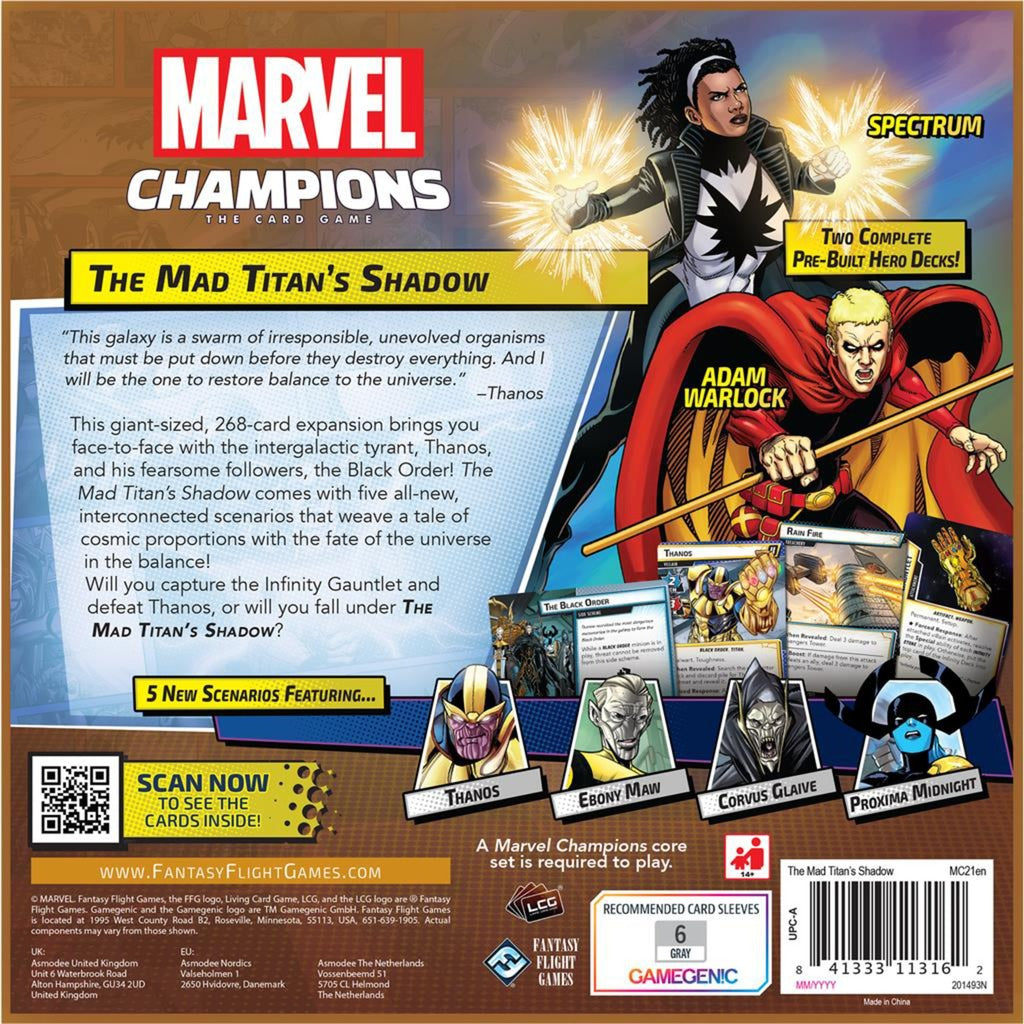 Asmodee Champions the Mad Titans Shadow Expansio