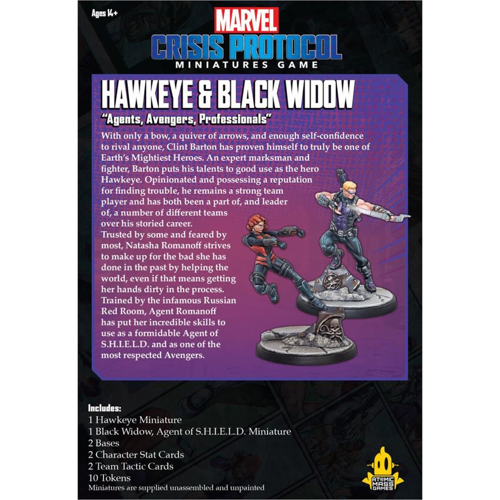 Protocolo de crisis de Asmodee: Hawkeye y Black Widow