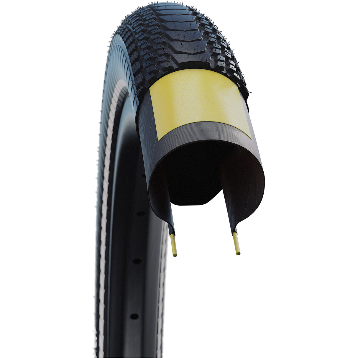 Klappt Bandbbe Marathon Omotioun V-Guard 28 x 2.15 55220mm-Schwaarz mat Reflexioun