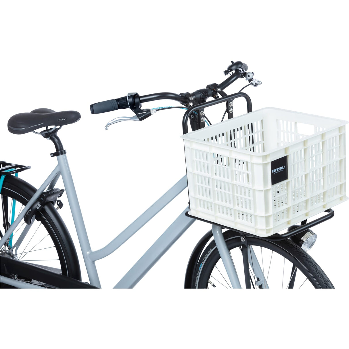 Basil bicycle crate M medium 29.5 liters white