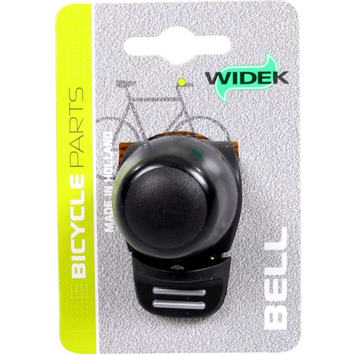 Widek 002564 Compact Bel II bicycle bell black on map