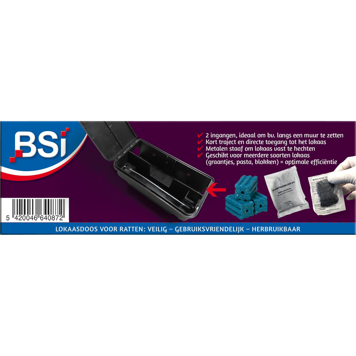 BSI rats bait box